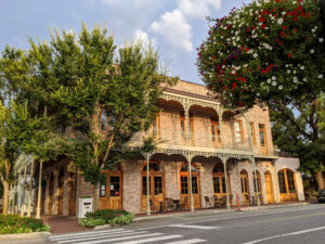 A two story building in downtown Fairhope.
